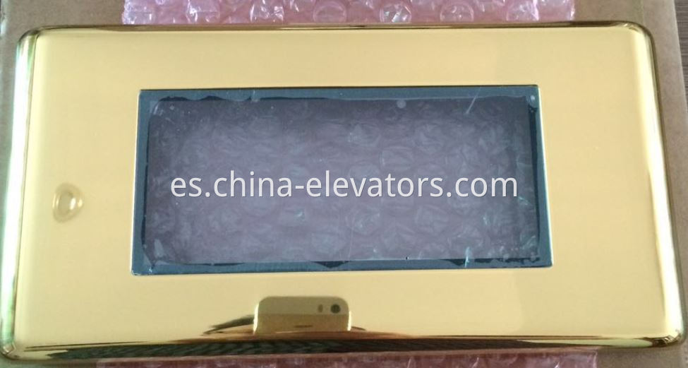Placa frontal dorada HPI para ascensores OTIS 2000 HPI Golden Faceplate for OTIS 2000 Elevators